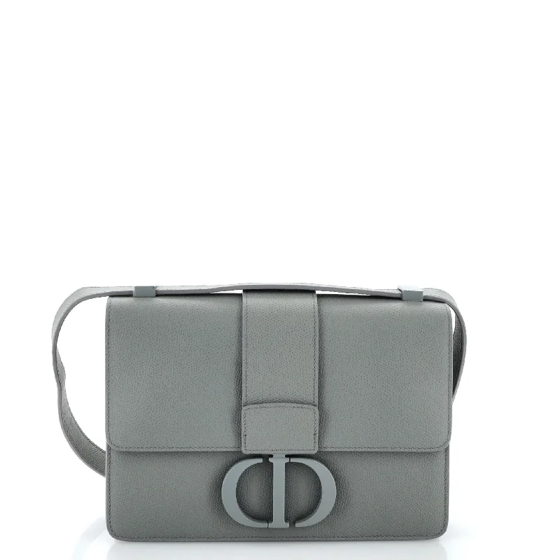 Christian Dior tote bags with a double - handle and shoulder - strap optionUltra Matte 30 Montaigne Flap Bag Leather