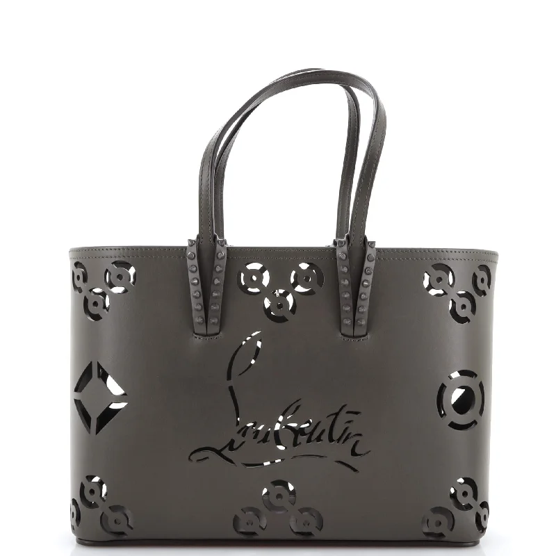 Christian Dior handbags with a snap - button closure and a decorative buckleCabata East West Tote Perforated Leather Small