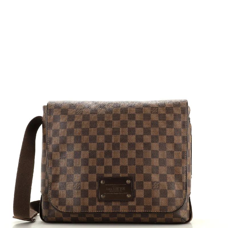 Christian Dior bags with a side - pocket for holding a water bottleBrooklyn Handbag Damier MM